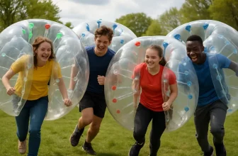 Plezier en teamwork in opblaasbare ballen